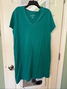 Universal Thread Teal V-Neck Short Sleeve Tunic